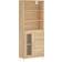 vidaXL Highboard ‎1 Glass Door 3 Drawers Sonoma Oak Skjenk 69.5x180cm
