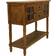 Decor Therapy Morgan Two DoorNatural Wood Console Table 14x42"