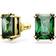 Swarovski Matrix Stud Earrings - Gold/Green