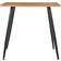 vidaXL MDF Oak/Black Dining Table 31.7x31.7"