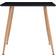 vidaXL MDF Black/Oak Dining Table 31.7x31.7"