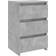 vidaXL Bed Cabinet Concrete Grey Nachttisch 35x40cm