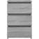 vidaXL Bed Cabinet Grey Sonoma Nachttisch 35x40cm