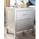 Ashley Furniture Olivet Glam Silver Bedside Table 16.8x22.2"