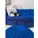 Beliani Falster with Stool Blue Sofa 210cm 3-Sitzer