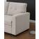 Devion Furniture Reversible Sectional Sleeper Beige Sofa 83" 3 Seater