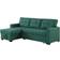 Devion Furniture Reversible Sectional Sleeper Green Sofa 83" 3 Seater
