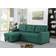 Devion Furniture Reversible Sectional Sleeper Green Sofa 83" 3 Seater