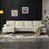 Karl Home Convertible Creamy-White Sofa 110.2" 4 Seater