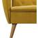 Novogratz Tallulah Memory Mustard Yellow Velvet Sofa 83" 2 Seater