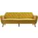 Novogratz Tallulah Memory Mustard Yellow Velvet Sofa 83" 2 Seater