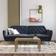 Novogratz Tallulah Memory Blue Velvet Sofa 210.8cm Zweisitzer