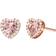 Michael Kors Heart Studs - Rose Gold/Transparent/Pink