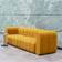 Homary Modern Yellow Sofa 87.8" 3 Seater