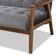 Baxton Studio Asta Grey/Walnut Kitchen Chair 30.5" 3