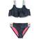 Under Armour Tie Dye Flutter Swim Bikini Set - Black