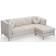 Glory Furniture Pompano Ivory Sofa 83" 3 Seater