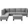 Casa Andrea Milano Modern Tufted Light Grey Sofa 103" 5 Seater