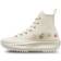 Converse Run Star Hike Platform High Embroidered Fruits & Florals - Egret/Sunrise Pink