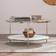 Southern Enterprises Risa White / Metallic Gold Coffee Table 33.8"