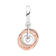 Pandora Family Always Encircled Dangle Charm - Silver/Rose Gold/Transparent