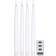 Star Trading Flamme White LED-lys 28.5cm 4st