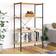 vidaXL -4 Tier Shelf Black and Oak Regalsystem 80x130cm