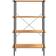 vidaXL -4 Tier Shelf Black and Oak Regalsystem 80x130cm