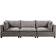 Bed Bath & Beyond Madison Fabric Light Gray Sofa 120.5" 5 Seater