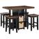 Ashley Dolingham Modern Black/Dark Brown Dining Set 45x32" 5