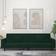 vidaXL Velvet Dark Green Sofa 220cm Zweisitzer