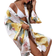 Shein Floral Print Drop Shoulder Belted Robe Without Lingerie