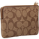 Coach Corner Zip Wristlet In Signature Canvas - Gold/Khaki/Chalk