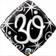 Qualatex Black and silver 30th birthday balloon