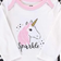 Hudson Cotton Long-Sleeve Bodysuits 3-pack - Sparkle Unicorn (10125012)