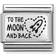 Nomination Composable Classic Link To The Moon And Back Charm - Silver/Black