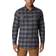 Columbia Men's Flare Gun Stretch Flannel Shirt- BlackGreyPlaid