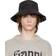 Ganni Recycled Shell Bucket Hat Black