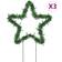 vidaXL Christmas Star Green