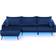 Beliani Varde Navy Blue Sofa 245cm 3-Sitzer