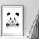 Pelcasa Clown Panda Black and White Poster 70x100cm
