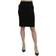 Gianfranco Ferré GF Ferre Black Pencil Knee Length Straight Skirt IT40