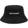 Palm Angels Kids Logo bucket hat black