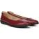 Naturalizer FLEXY FLAT Shoes, Red Leather, 10.0W Round Toe, Non-Slip Outsole Red Leather 10.0W