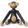 Kay Bojesen Monkey Mini Dark stained Oak Figurine 3.7"