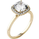 Charles & Colvard Moissanite Cushion Halo Engagement Ring - Gold/Diamonds