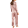 LilySilk Women's 22 Momme Chic Trimmed Pajamas Set - Rosy Pink