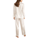 LilySilk Women's 22 Momme Full Length Silk Pajamas Set - Natural White