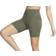 Nike Women's Zenvy Gentle Support High Waisted 8" Biker Shorts - Cargo Khaki/Black