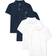 The Children's Place Boys' Pack Short Sleeve Pique Polo, Nautico/White, Husky